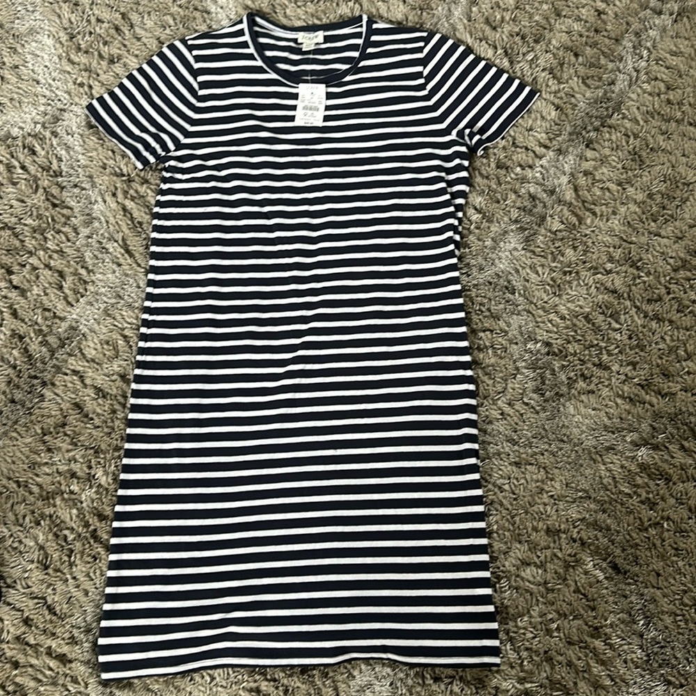 JCrew New With Tags XXS striped tshirt dress